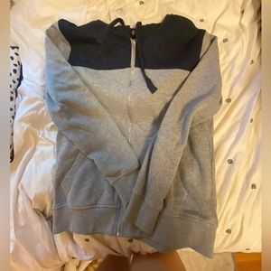 Forever 21 zip up, gray and blue, Size L